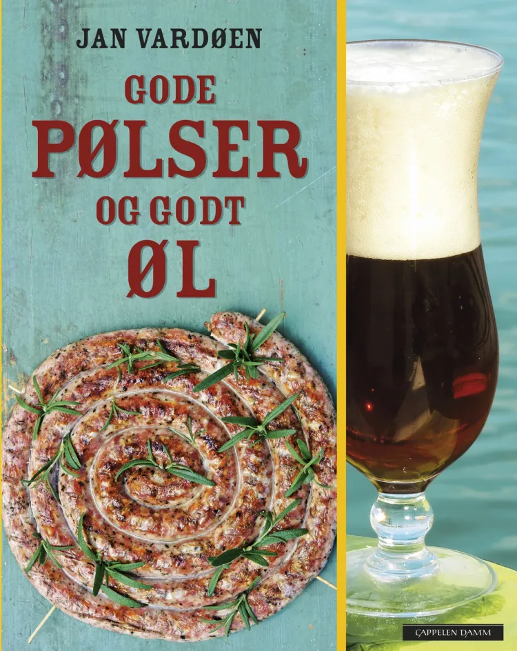 Omslag Gode pølser og godt øl av Jan Vardøen (Innbundet)