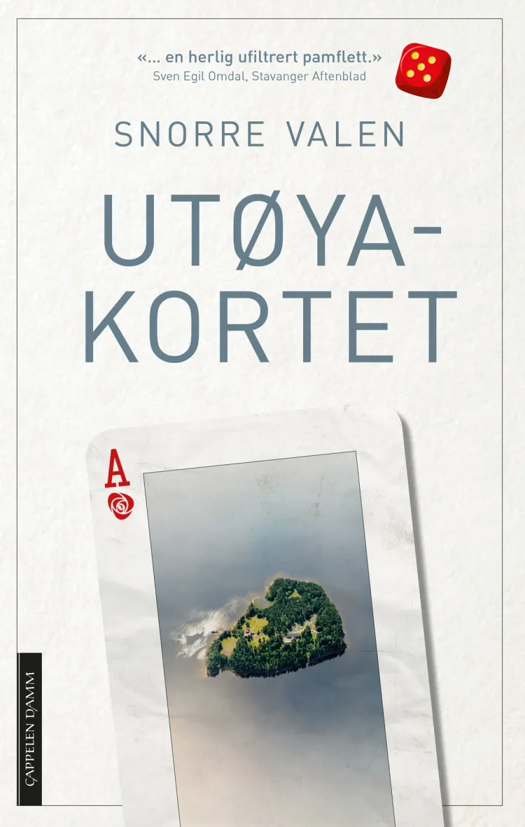Omslag Utøyakortet av Snorre Valen (Innbundet)