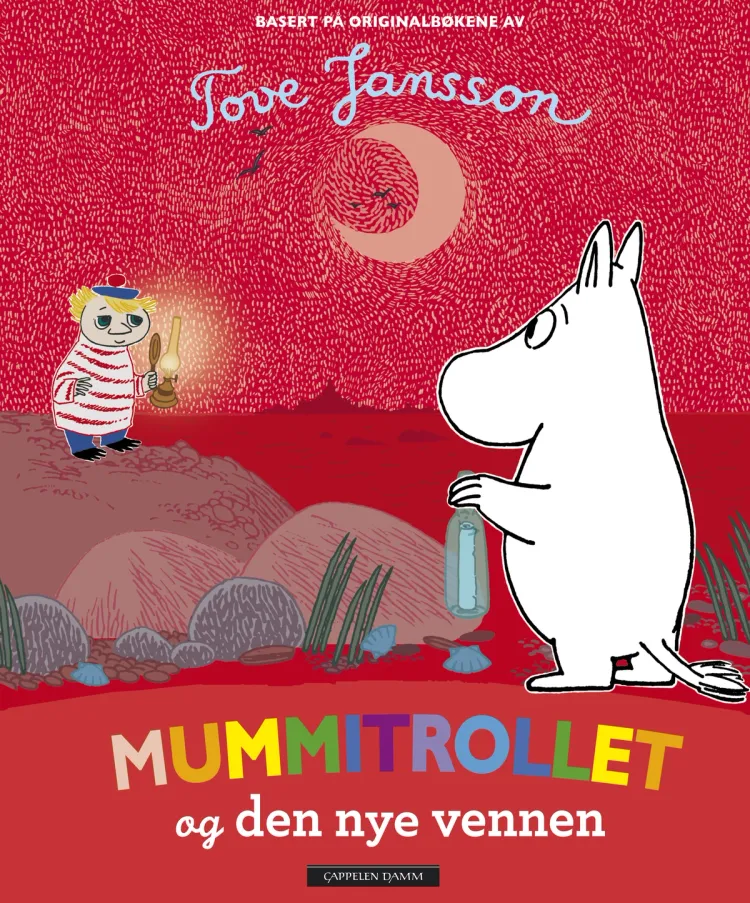 Omslag Mummitrollet og den nye vennen av Basert på en originalhistorie av Tove Jansson (Innbundet)