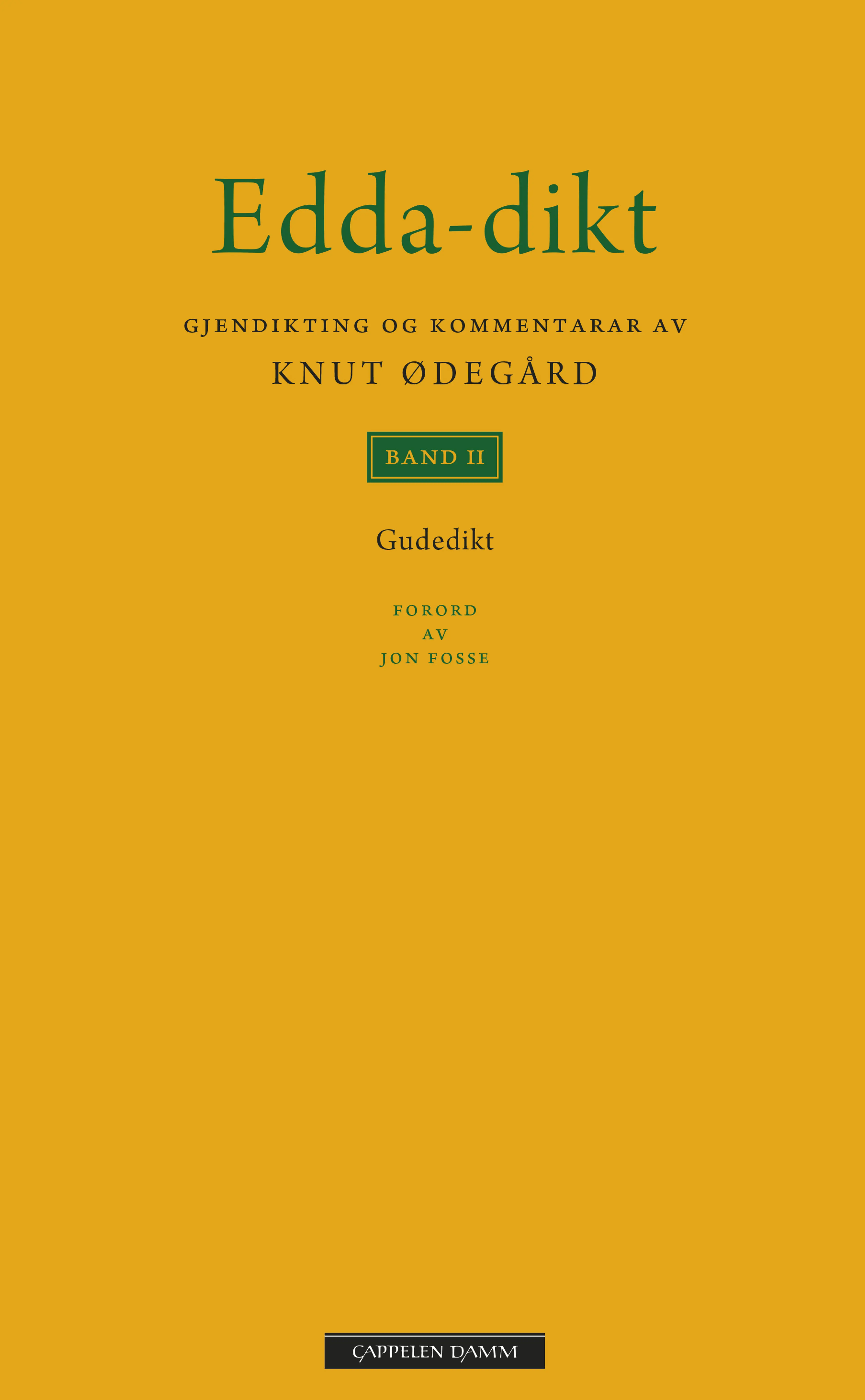 Omslag Edda-dikt Band II av Knut Ødegård (Innbundet)
