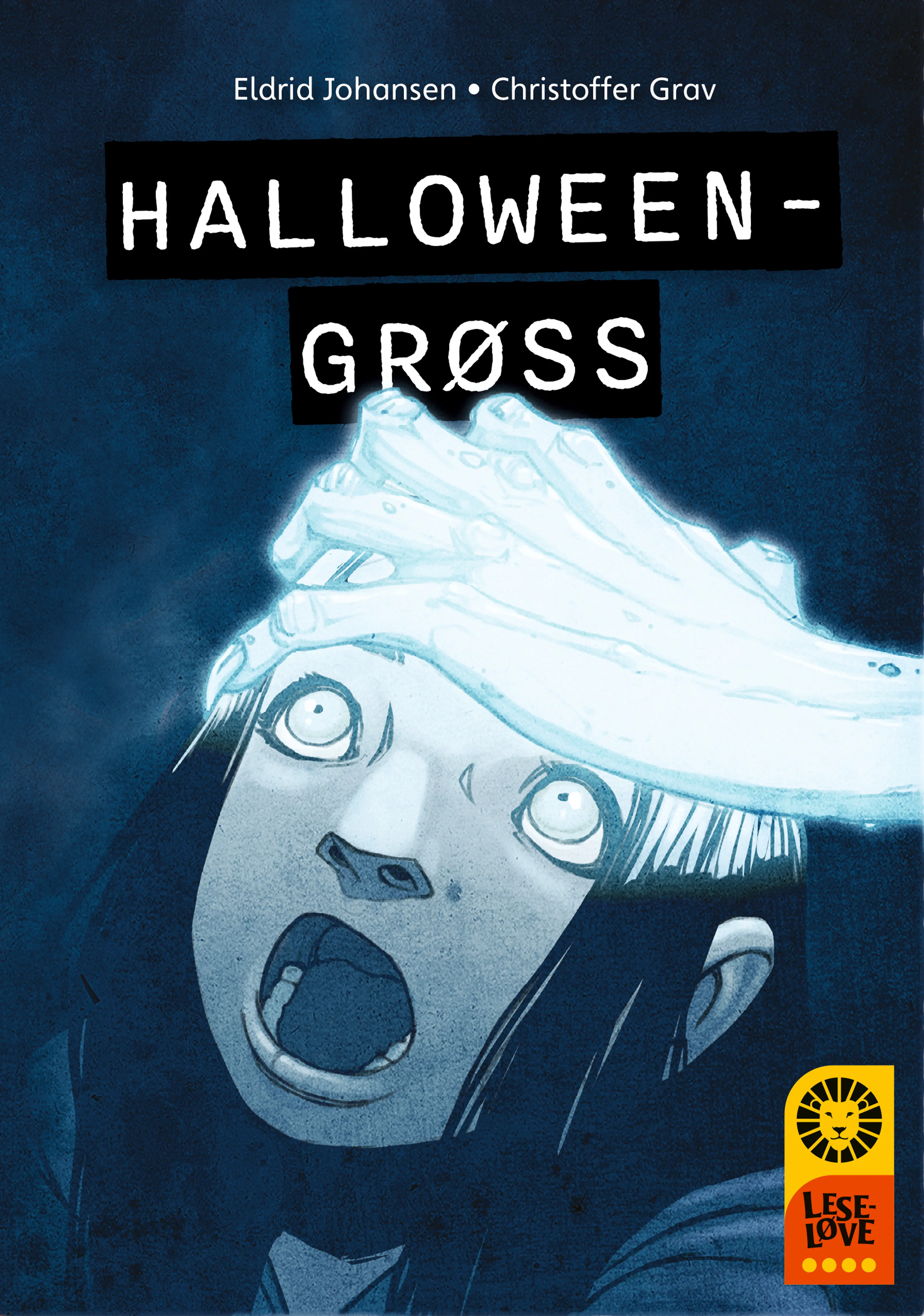 Omslag Leseløve nivå 4 - Halloween-grøss av Eldrid Johansen (Innbundet)