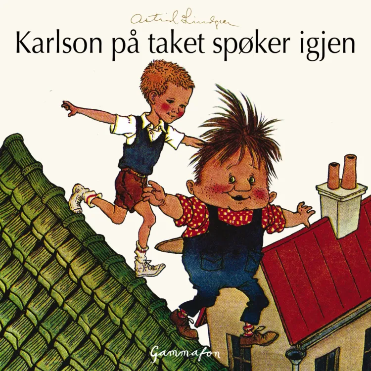 Omslag Karlson på taket spøker igjen av Astrid Lindgren (Lydbok)
