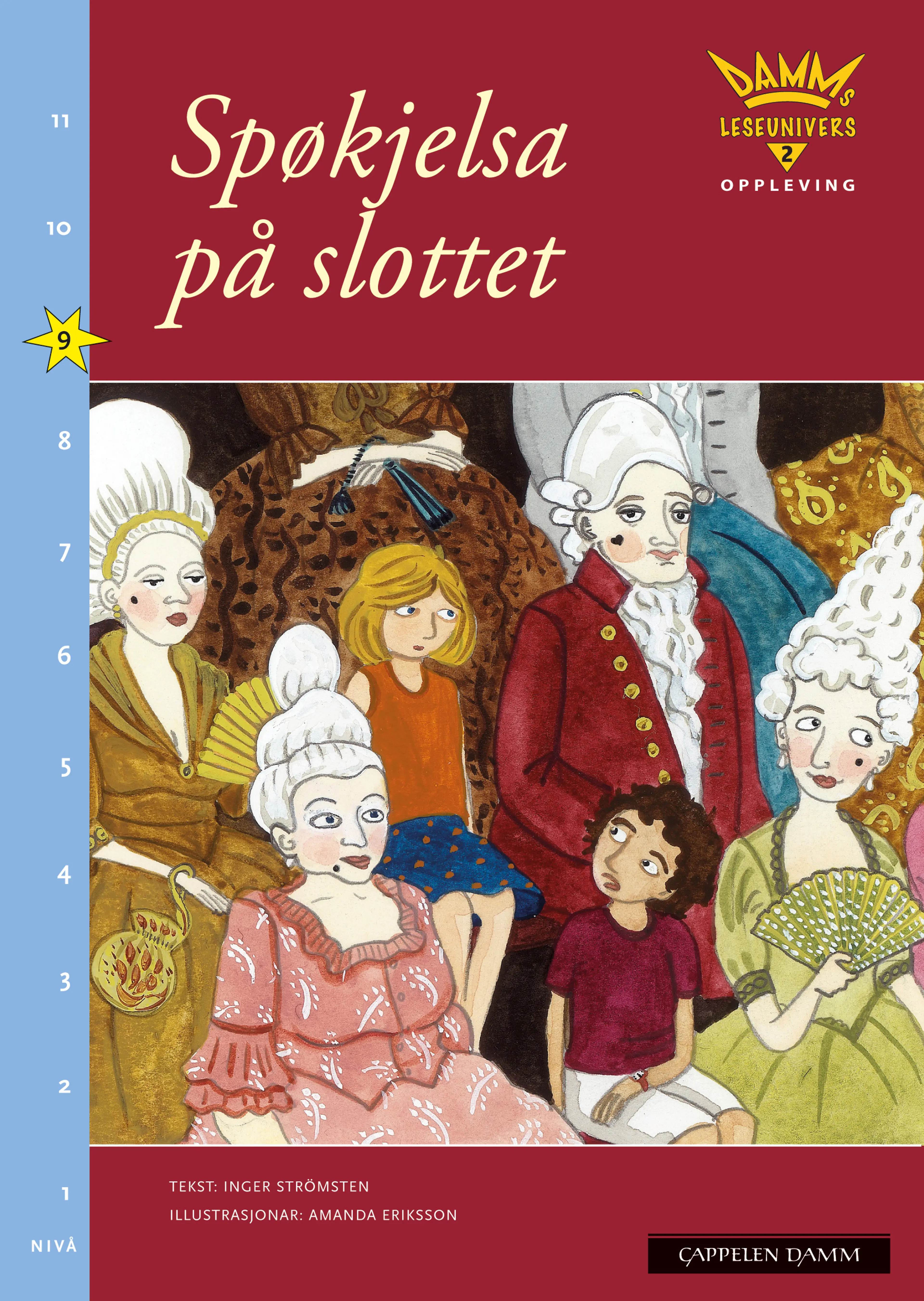 Omslag Damms leseunivers 2 Opplevelse: Spøkjelsa på slottet av Inger Strömsten (Heftet)
