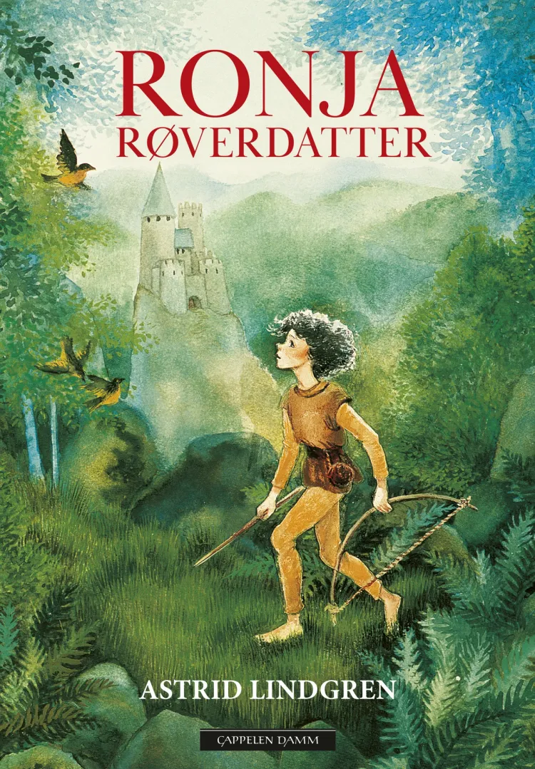 Omslag Ronja Røverdatter av Astrid Lindgren (Innbundet)