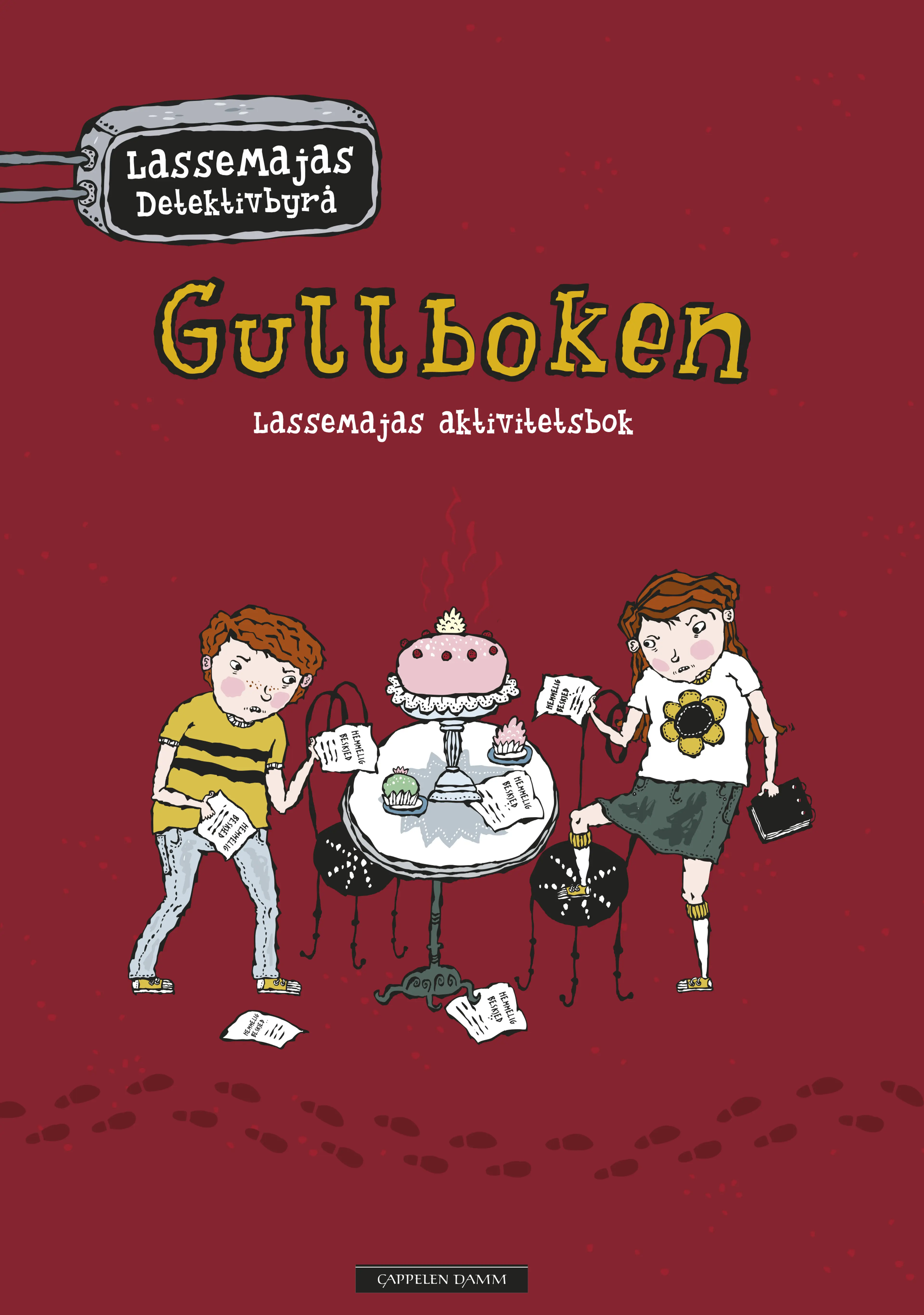 Omslag LasseMajas Detektivbyrå - Gullboken av Martin Widmark (Heftet)
