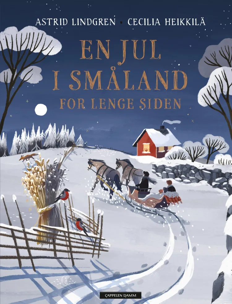 Omslag En jul i Småland for lenge siden av Astrid Lindgren (Innbundet)