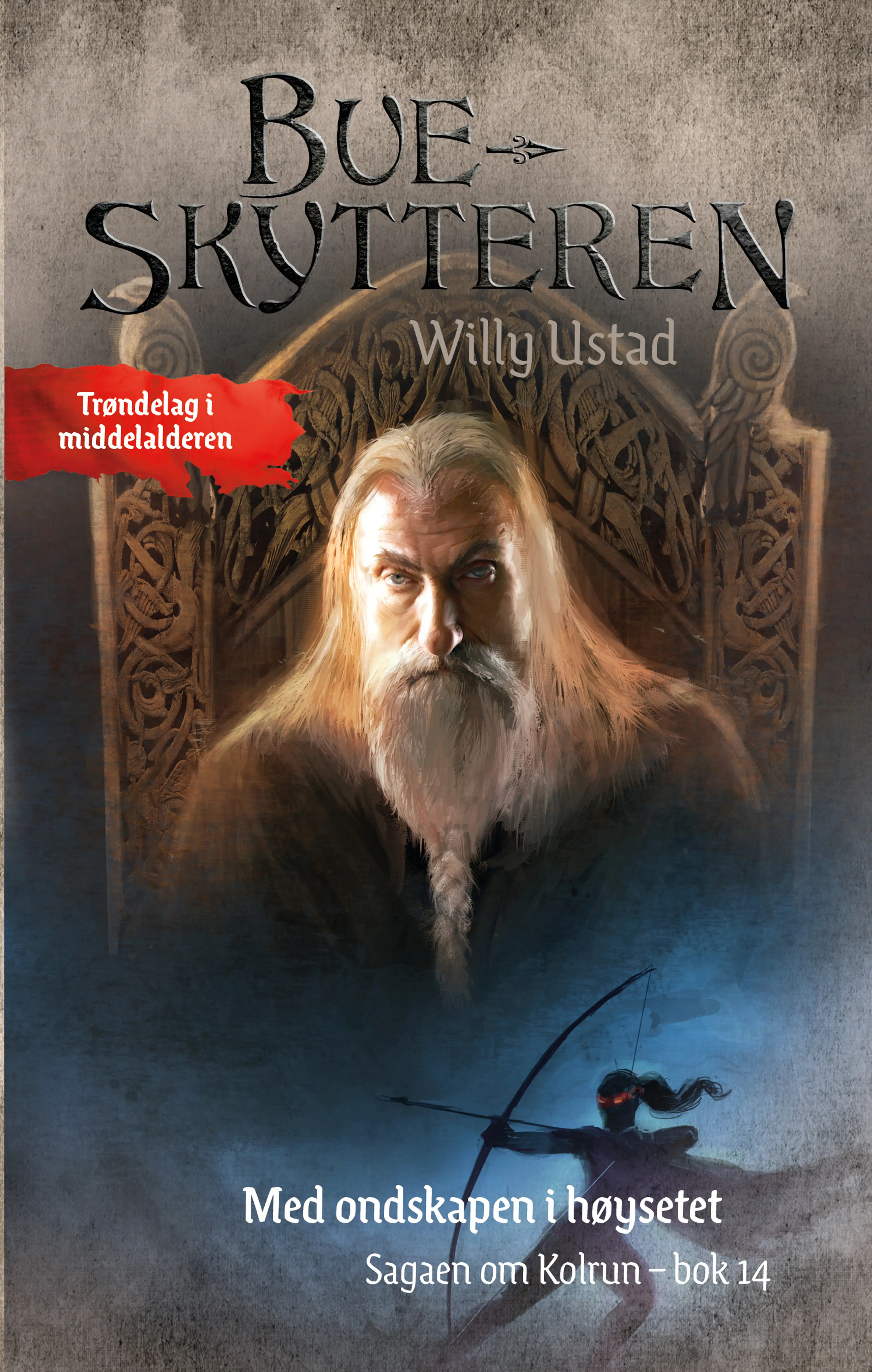Omslag Med ondskapen i høysetet av Willy Ustad (Heftet)