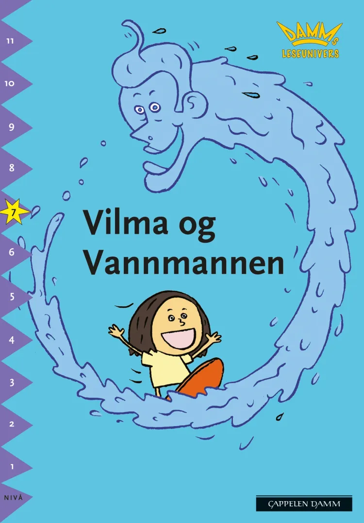 Omslag Damms leseunivers 1: Vilma og Vannmannen av Claes Nero (Heftet)