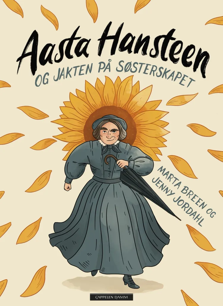 Omslag Aasta Hansteen av Marta Breen og Jenny Jordahl (Innbundet)