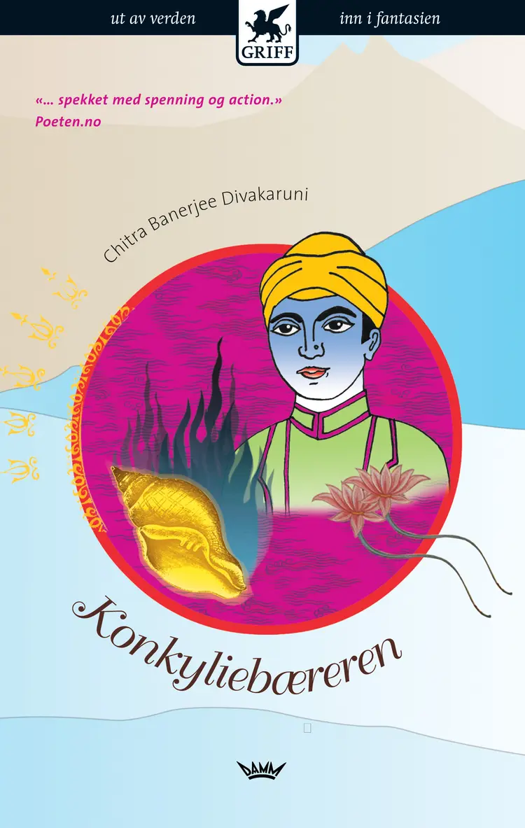 Omslag Konkyliebæreren av Chitra Banerjee Divakaruni (Heftet)