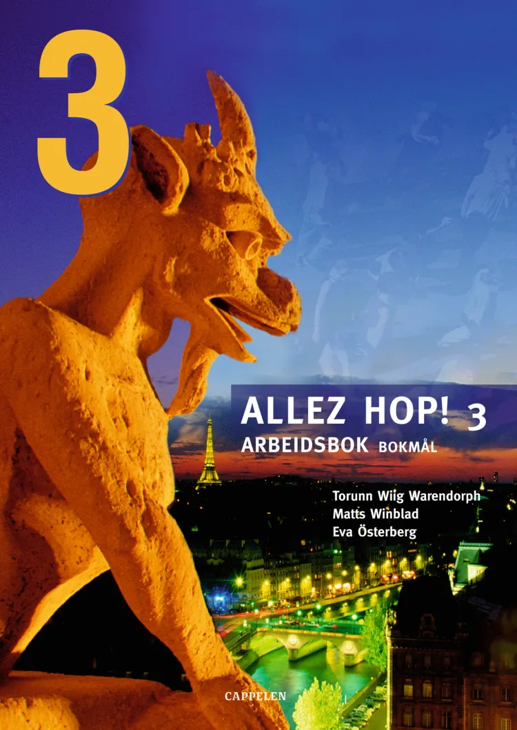 Omslag Allez hop! 3 Arbeidsbok av Torunn Wiig Warendorph, Matts Winblad og Eva Österberg (Heftet)