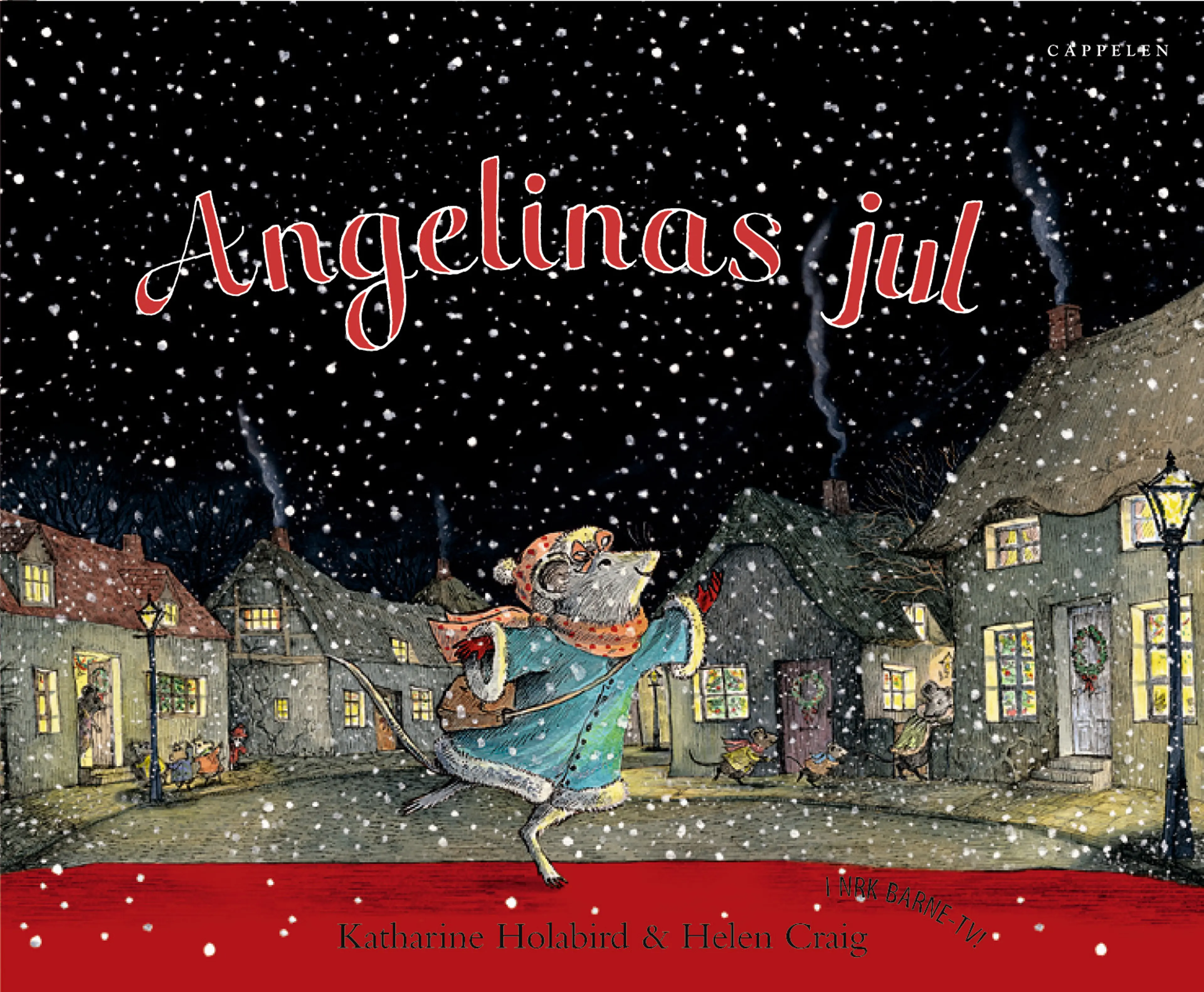 Omslag Angelinas jul av Katharine Holabird (Innbundet)