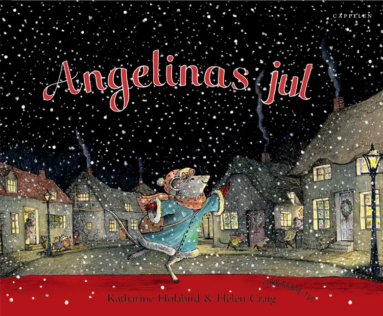 Omslag Angelinas jul av Katharine Holabird (Innbundet)
