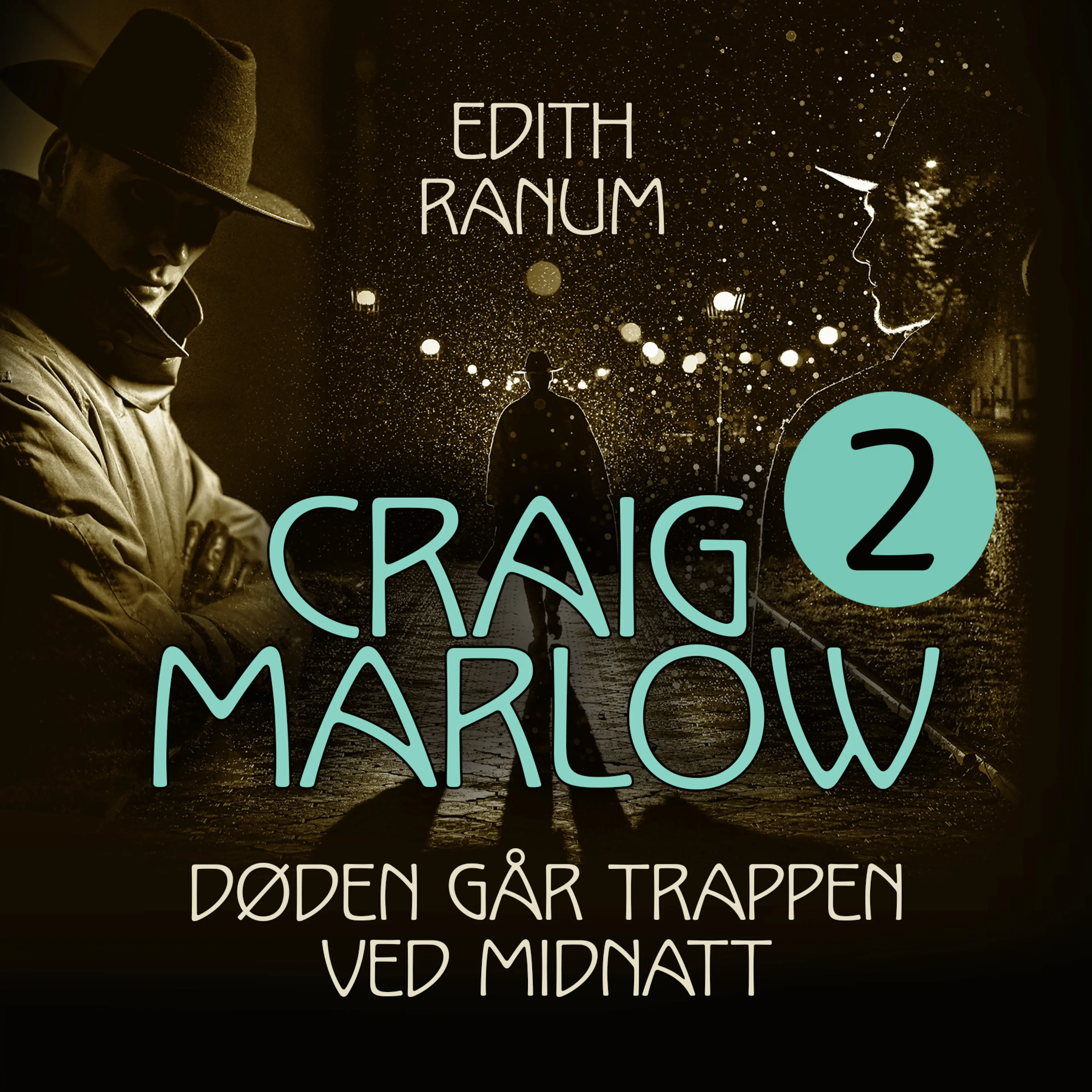 Omslag Døden går trappen ved midnatt av Edith Ranum (Lydbok)