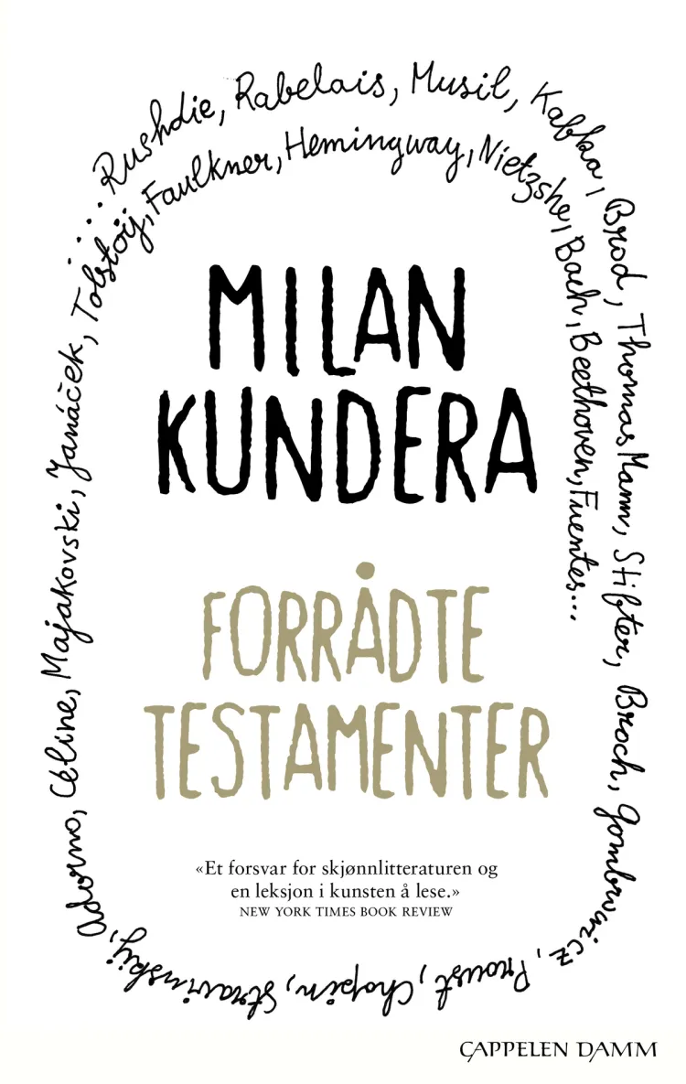 Omslag Forrådte testamenter av Milan Kundera (Heftet)