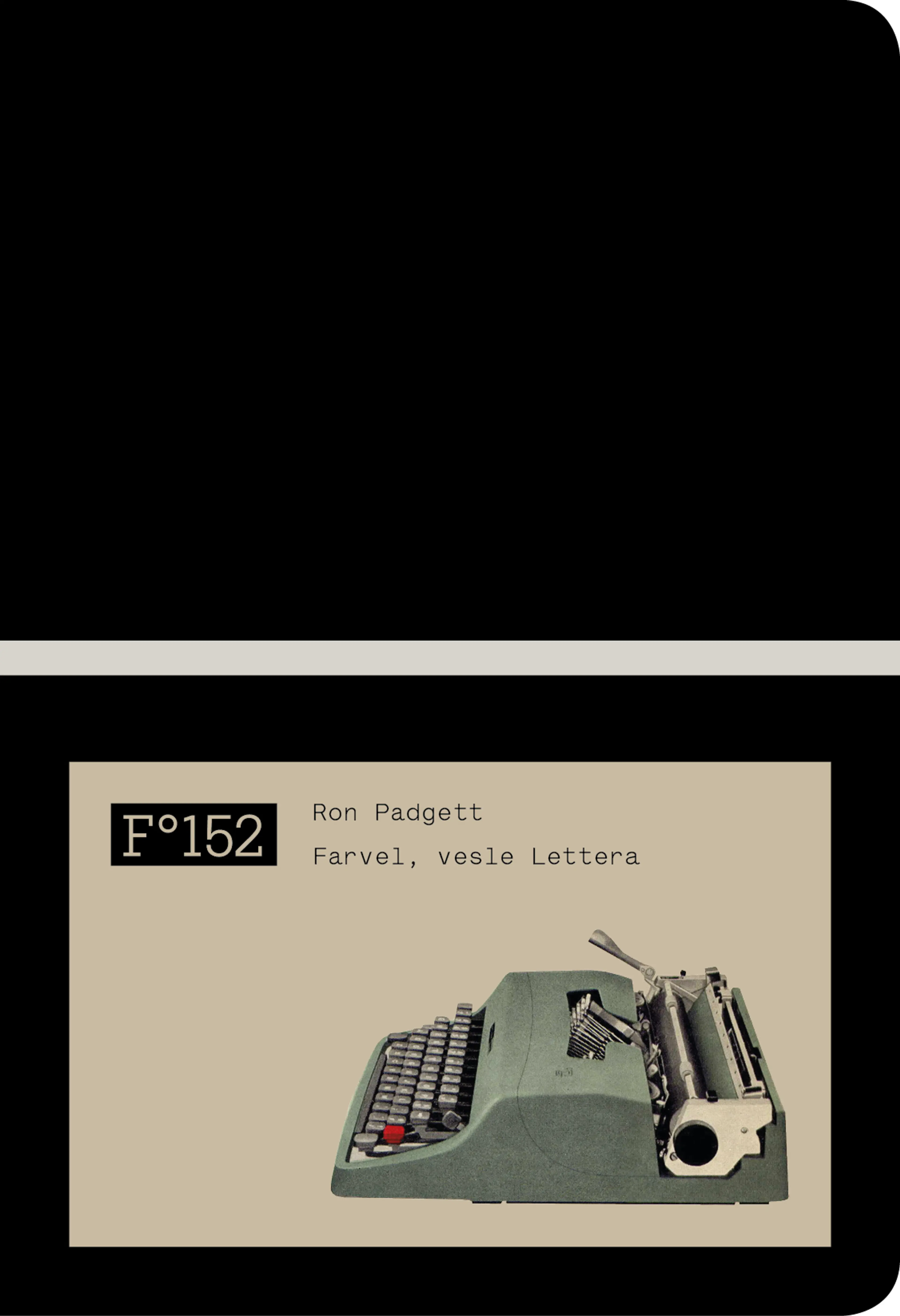 Omslag Farvel, vesle Lettera av Ron Padgett (Heftet)