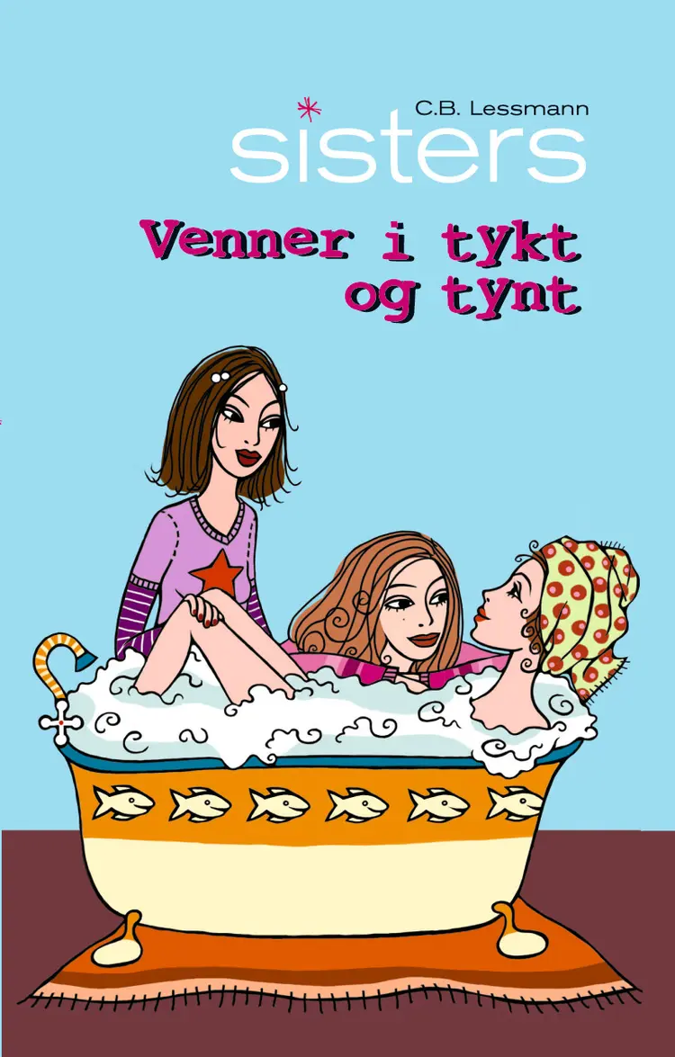 Omslag Venner i tykt og tynt av C.B. Lessmann (Innbundet)