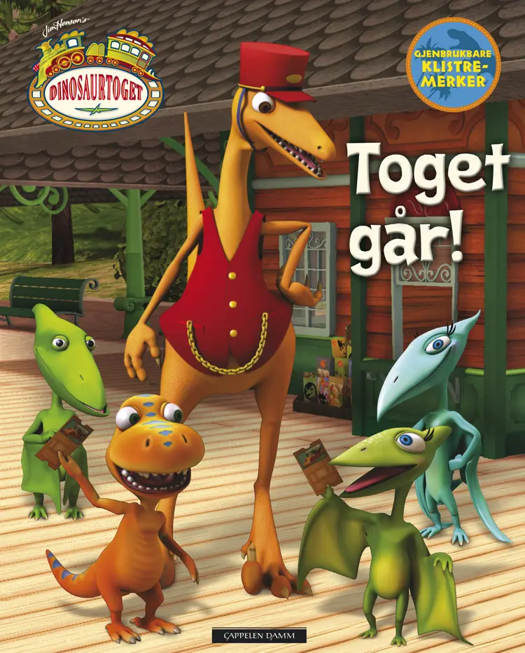 Omslag Dinosaurtoget - Toget går! av Mona Miller (Heftet)