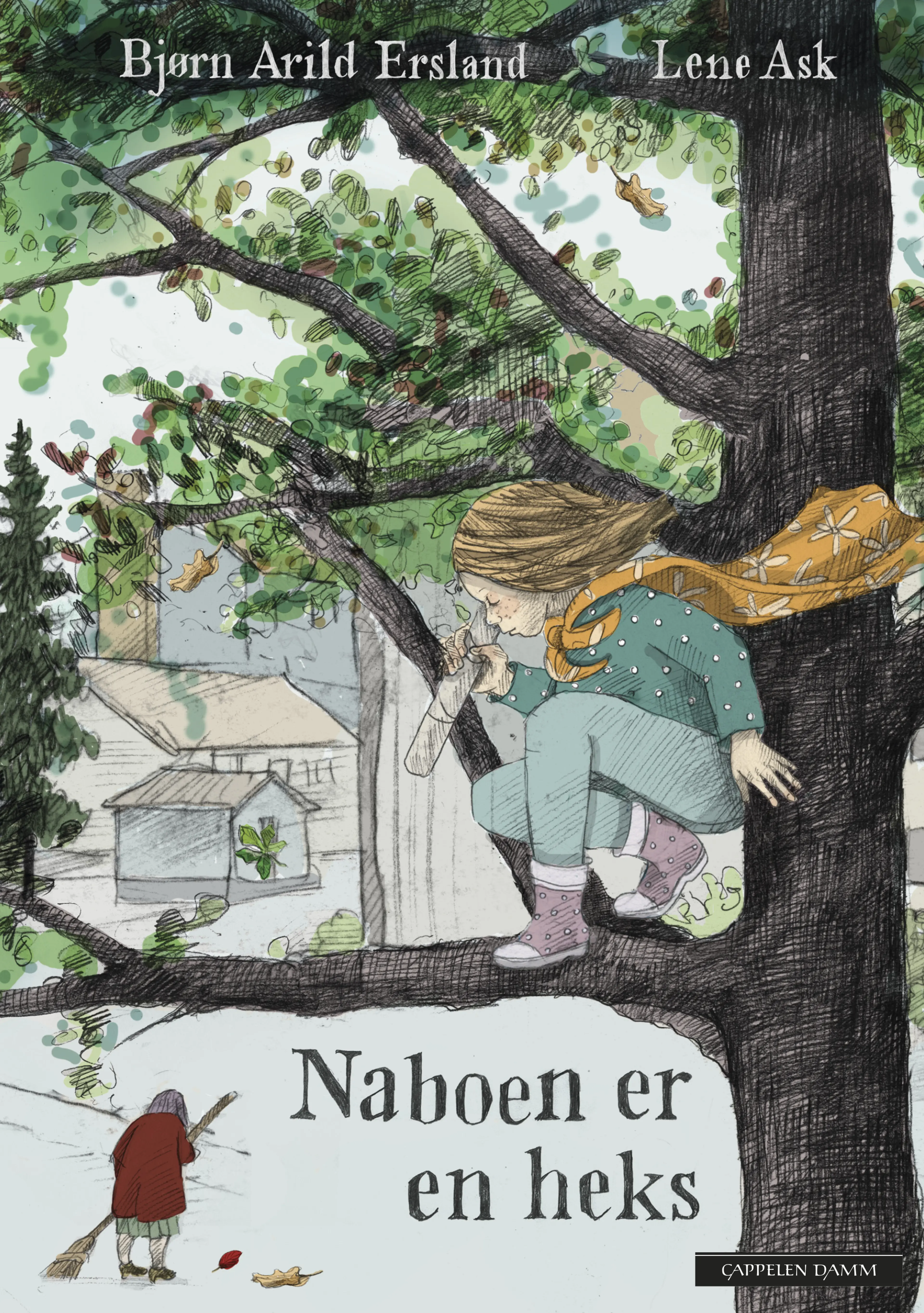Omslag Naboen er en heks av Bjørn Arild Ersland og Lene Ask (Innbundet)