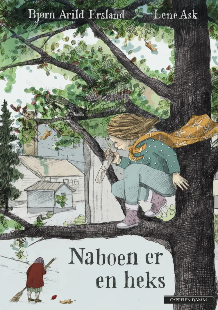Omslag Naboen er en heks av Bjørn Arild Ersland og Lene Ask (Innbundet)