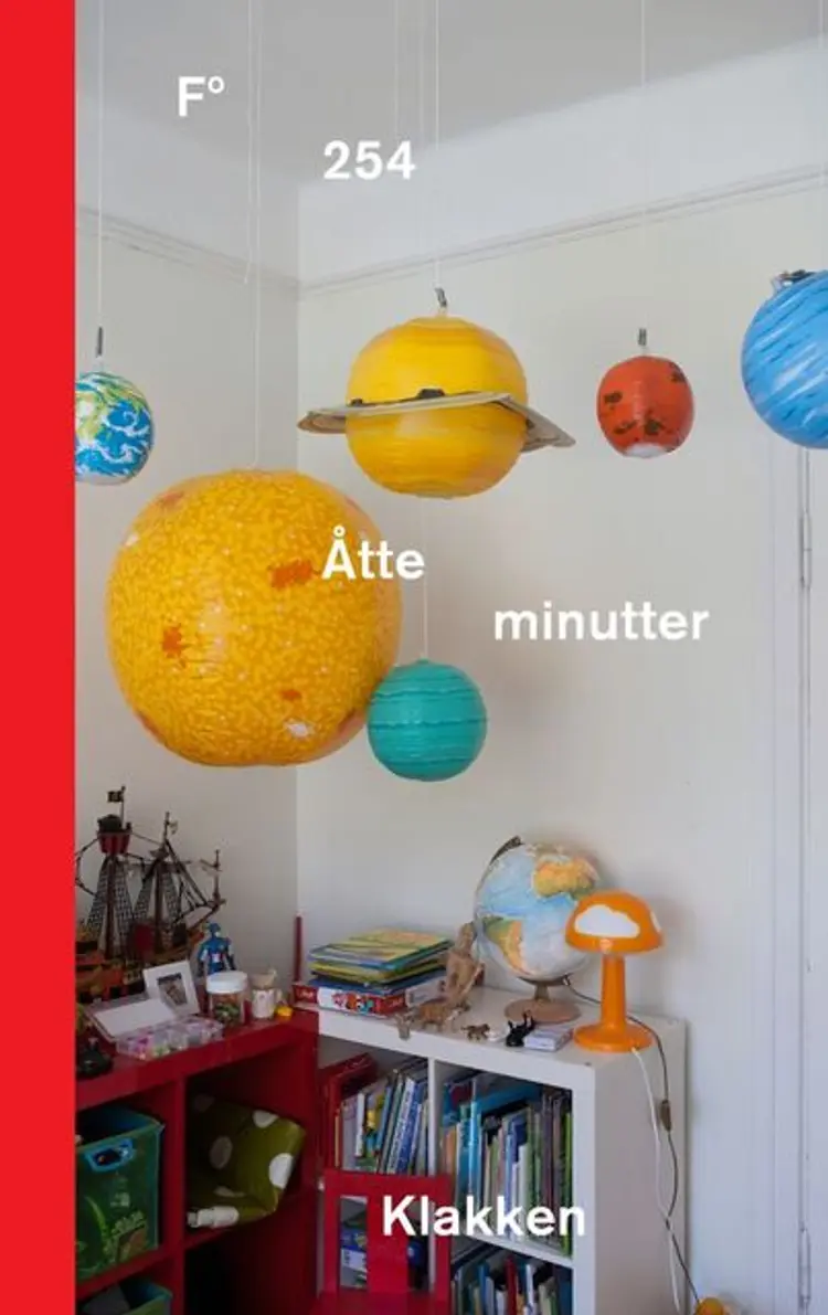 Omslag Åtte minutter av Linda Klakken (Innbundet)