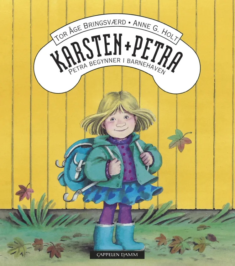 Omslag Petra begynner i barnehave av Tor Åge Bringsværd (Ebok)