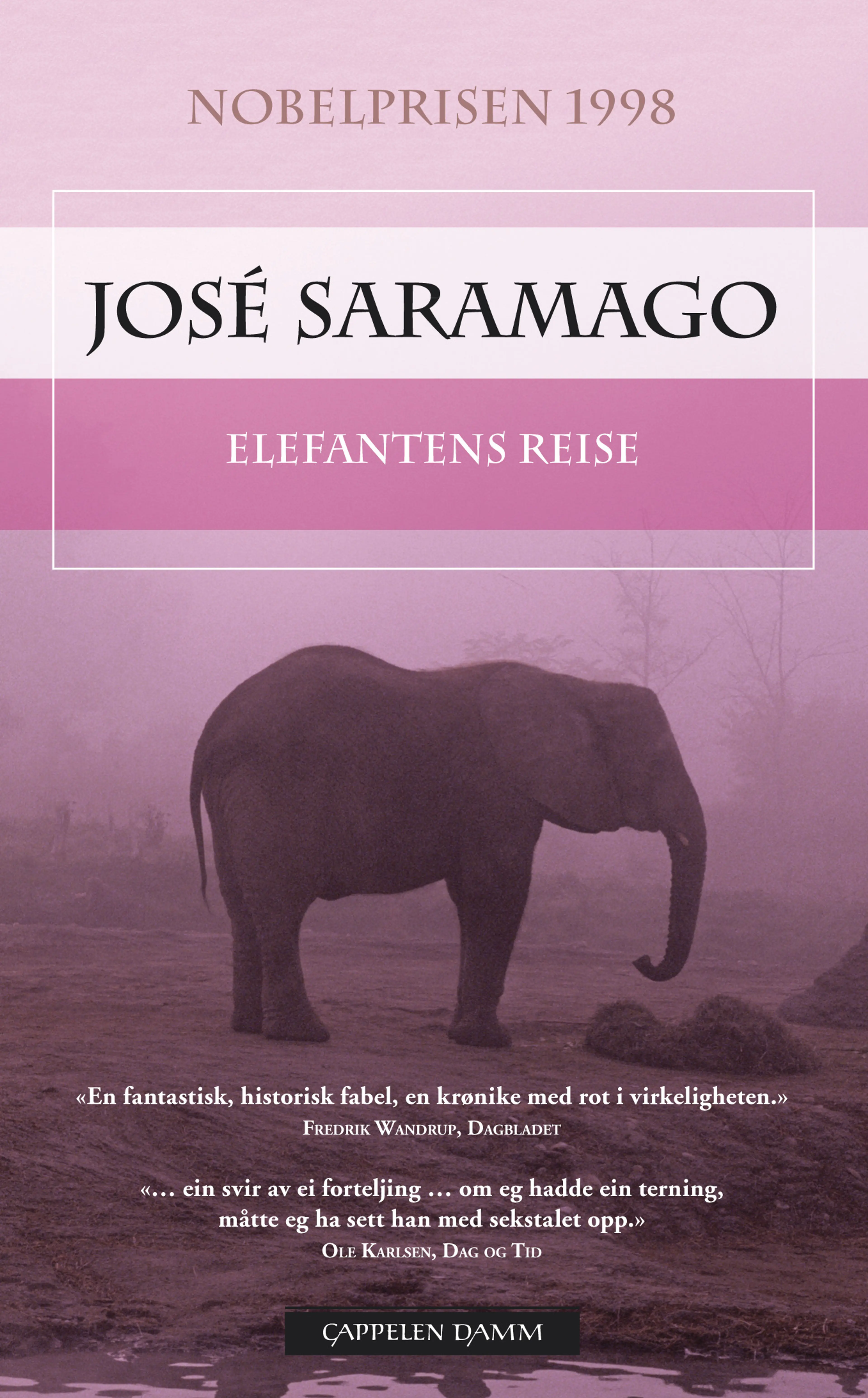 Omslag Elefantens reise av José Saramago (Heftet)