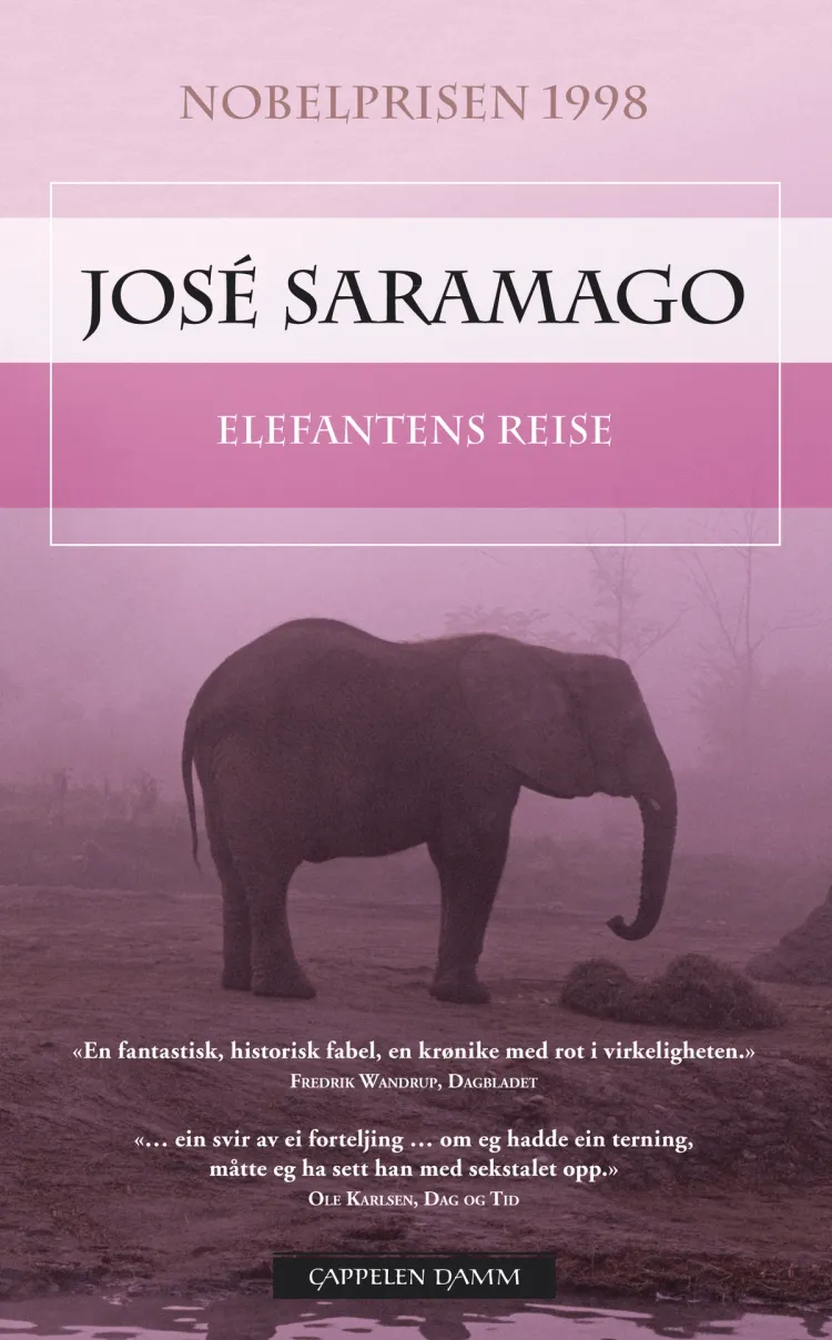 Omslag Elefantens reise av José Saramago (Heftet)