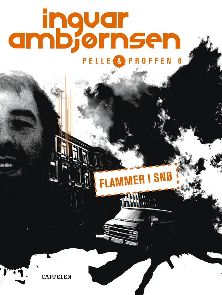 Omslag Flammer i snø av Ingvar Ambjørnsen (Heftet)