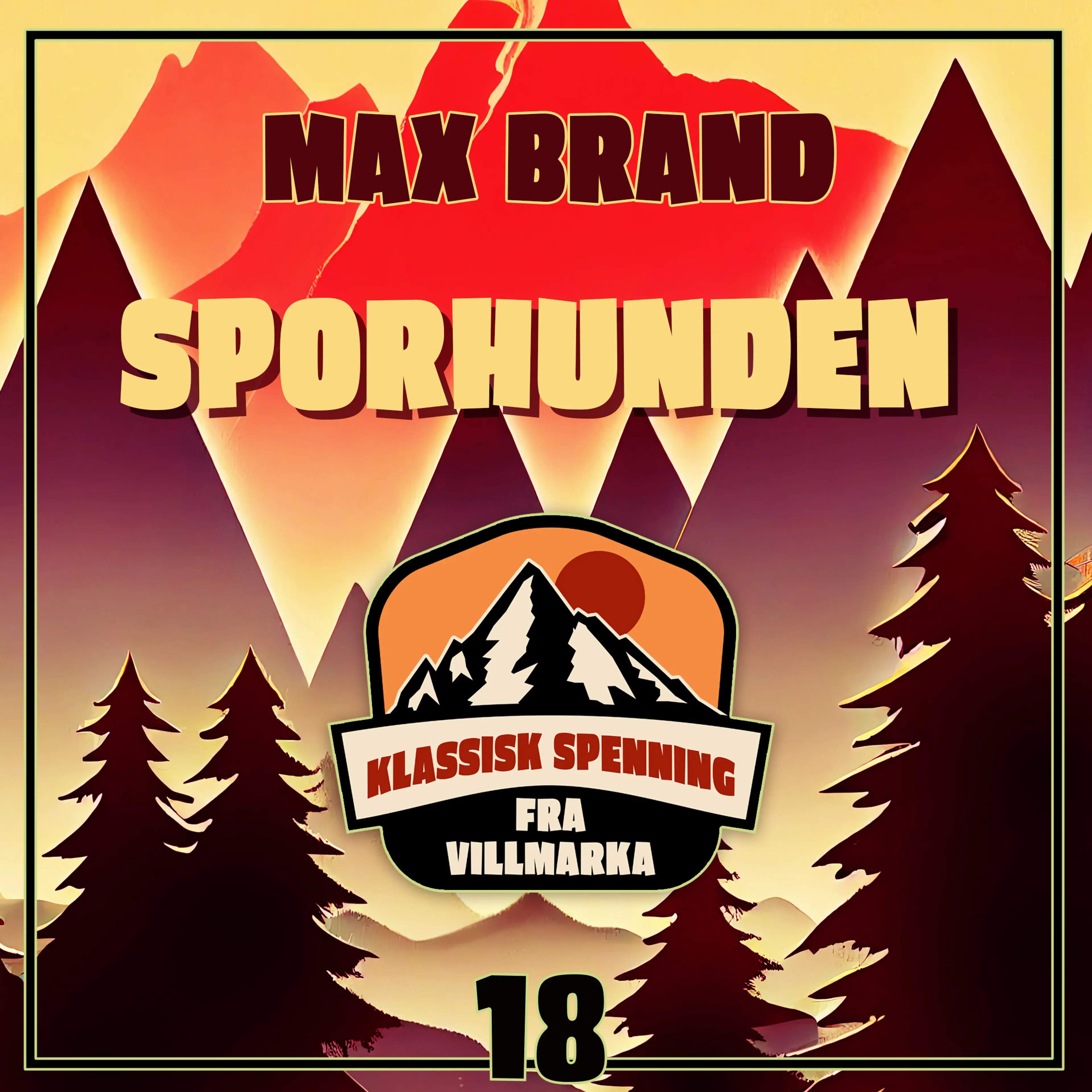 Omslag Sporhunden av Max Brand (Lydbok)