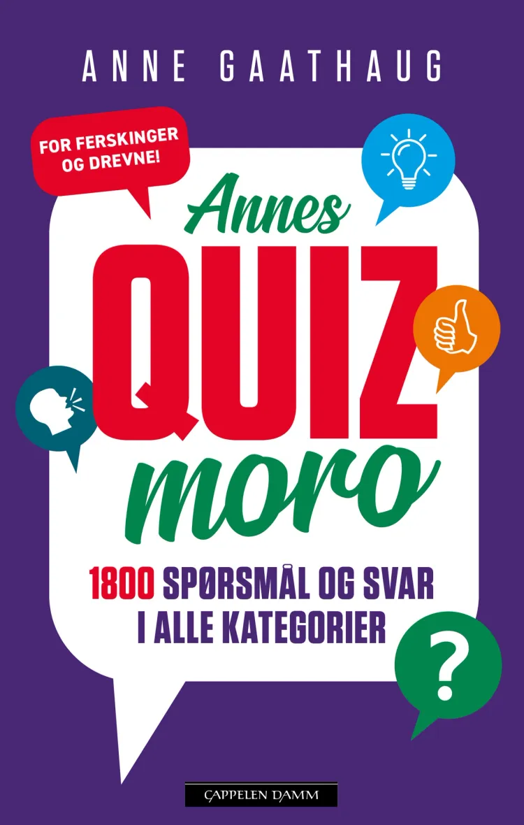 Omslag Annes quizmoro av Anne Gaathaug (Innbundet)