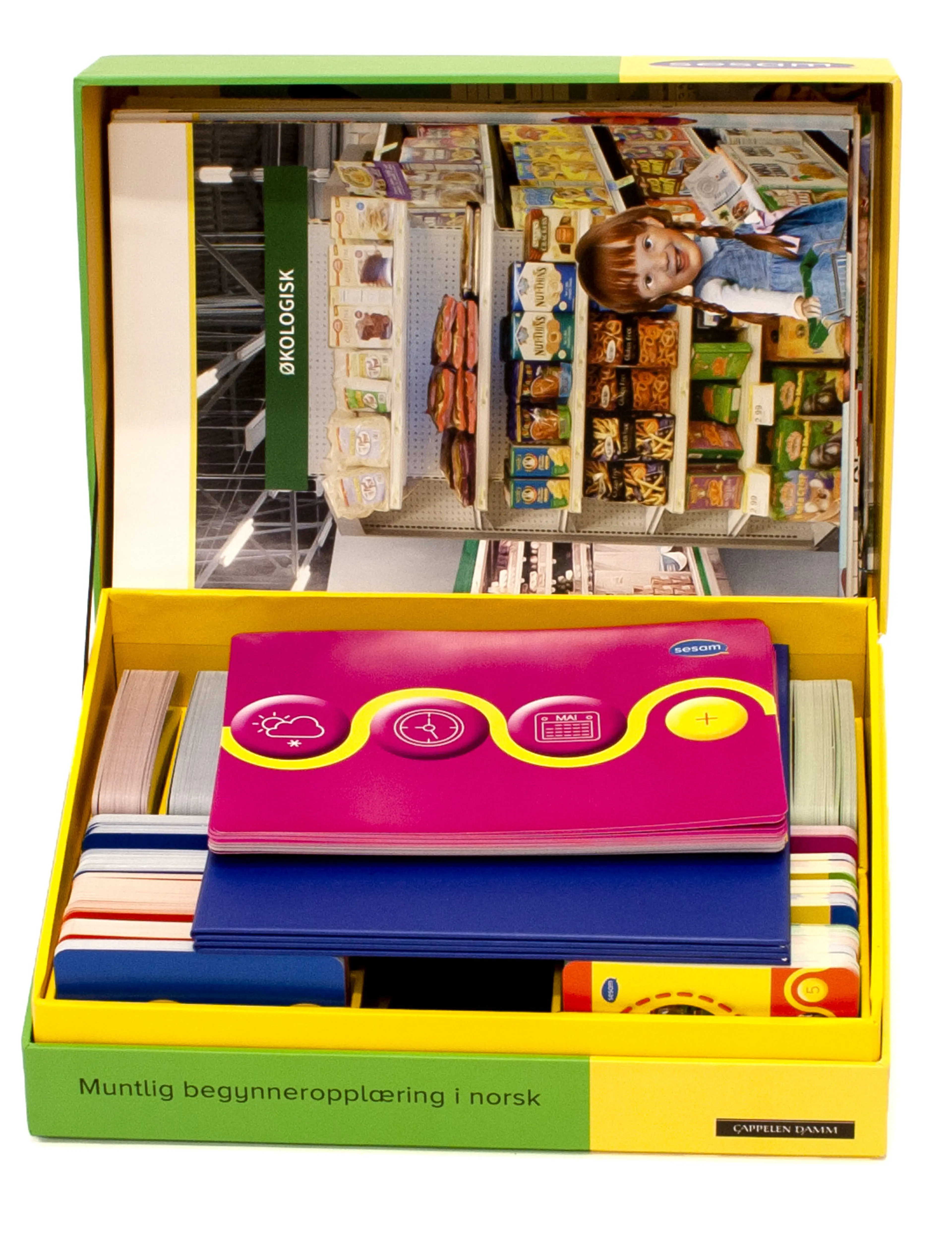 Omslag Sesam Aktivitetsboks av Solgunn Hjalming Moen, Bente Sæter Günenc og Jorunn Mo (Eske)