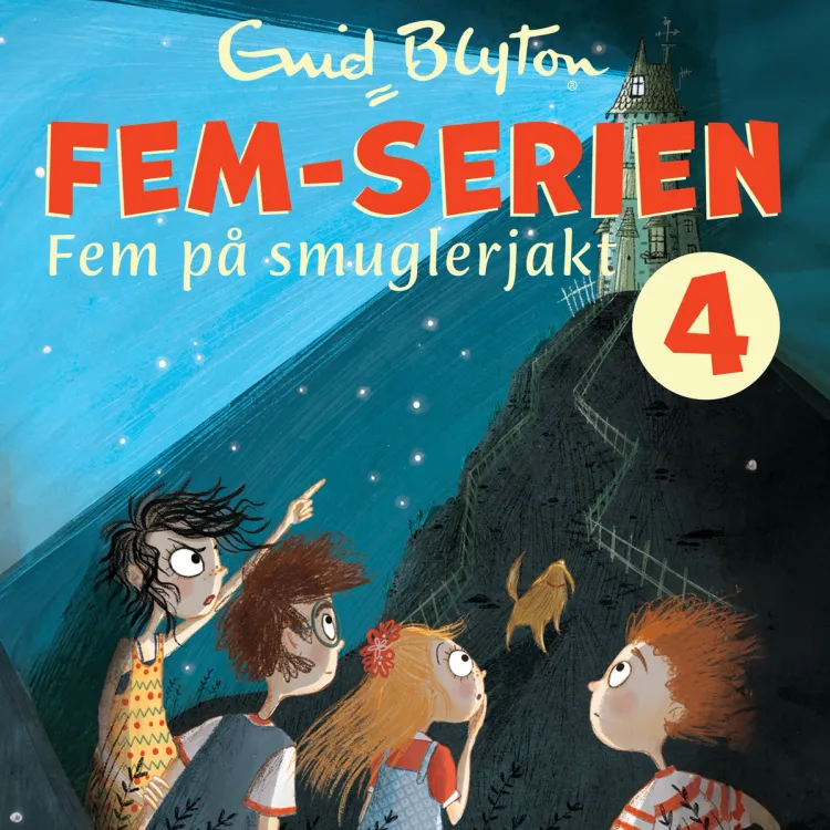 Omslag Fem på smuglerjakt av Enid Blyton (Lydbok)
