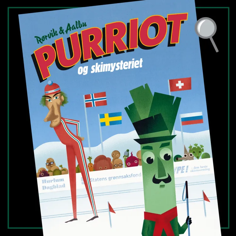 Omslag Purriot og skimysteriet av Bjørn F. Rørvik (Lydbok)