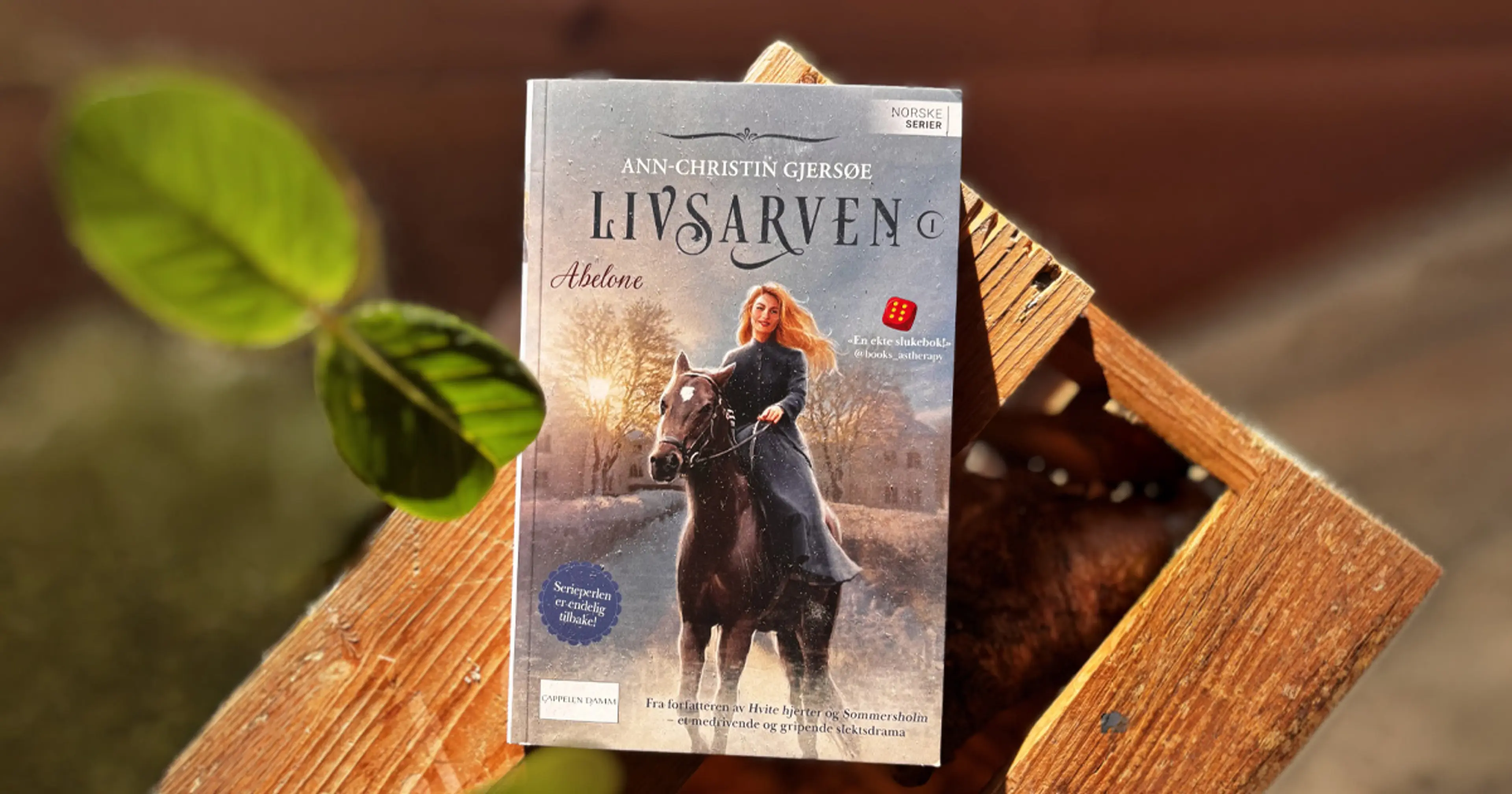 Foto av første bok i serien Livsarven
