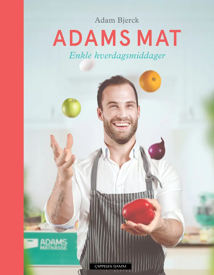 Omslag Adams mat av Adam Bjerck (Innbundet)