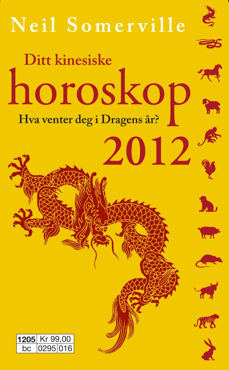 Omslag Ditt kinesiske horoskop 2012 av Neil Somerville (Heftet)