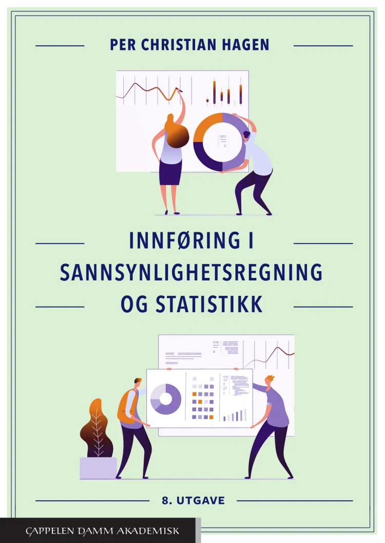 Omslag Innføring i sannsynlighetsregning og statistikk av Per Christian Hagen (Heftet)
