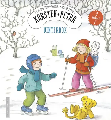 Omslag Karsten og Petra vinterbok av Tor Åge Bringsværd (Innbundet)