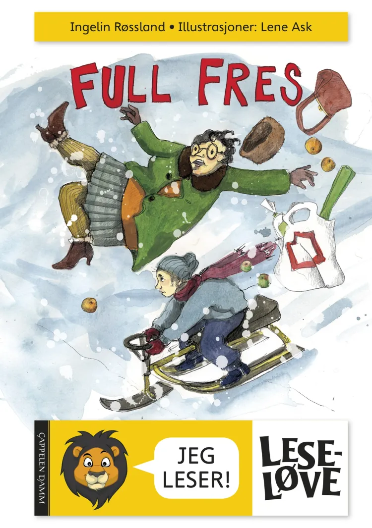 Omslag Leseløve - Full fres! av Ingelin Røssland (Innbundet)