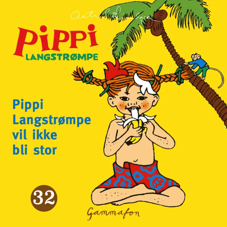 Omslag Pippi Langstrømpe vil ikke bli stor av Astrid Lindgren (Lydbok)