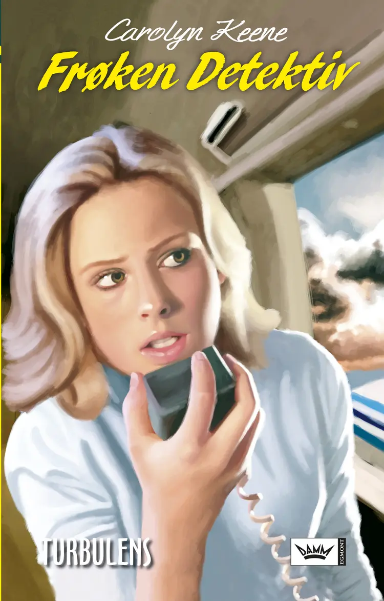 Omslag Nye Frøken Detektiv 4: Turbulens av Carolyn Keene (Innbundet)