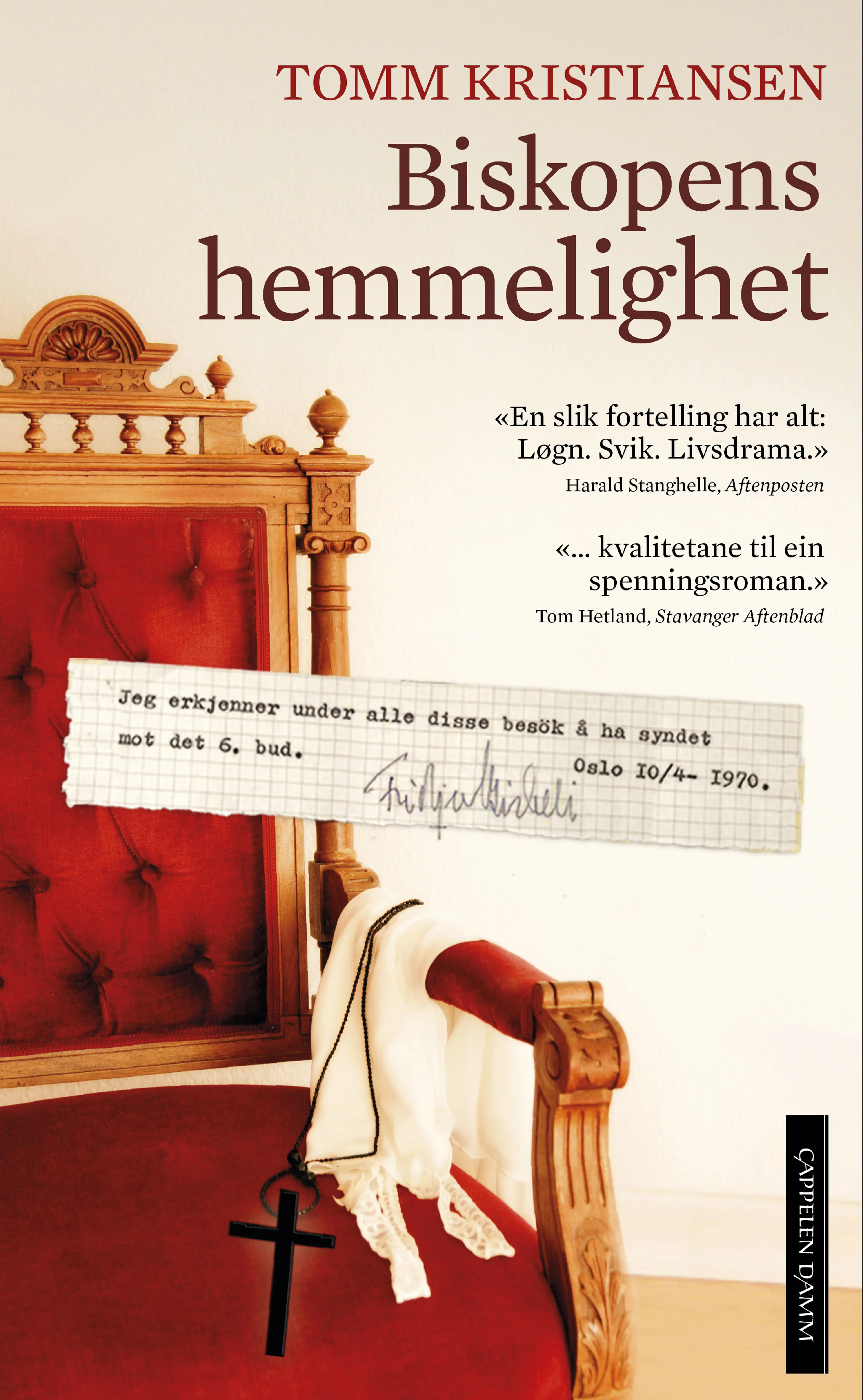 Omslag Biskopens hemmelighet av Tomm Kristiansen (Ebok)
