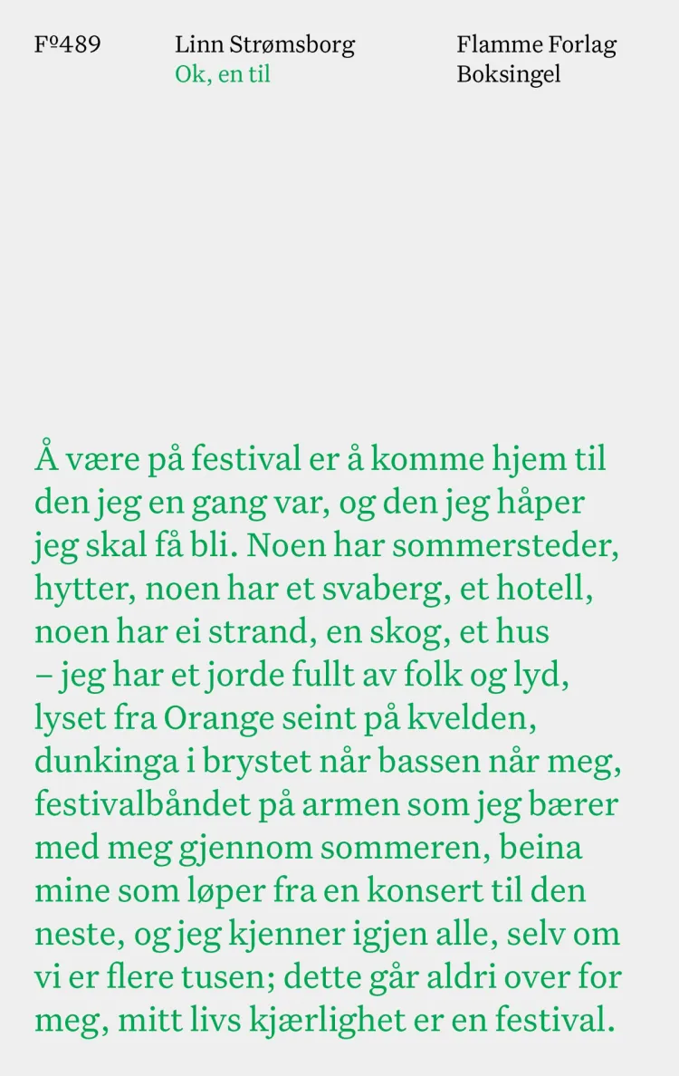 Omslag Ok, en til av Linn Strømsborg (Heftet)