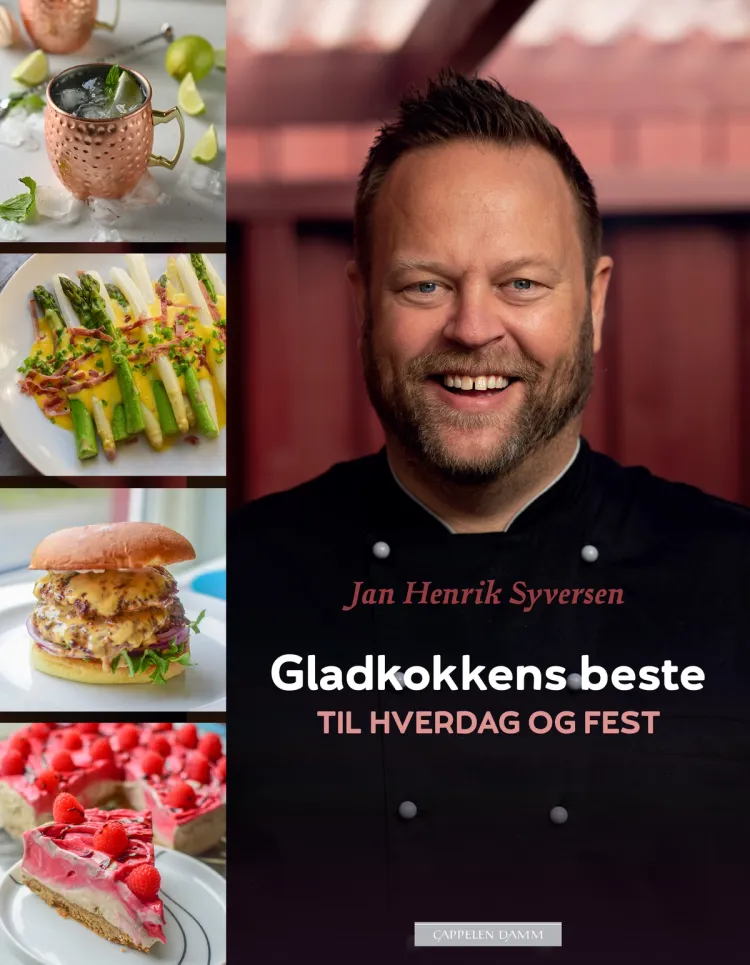Omslag Gladkokkens beste til hverdag og fest av Jan Henrik Gladkokken Syversen (Innbundet)