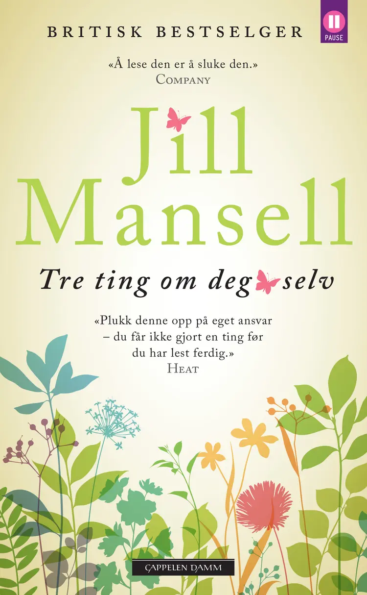 Omslag Tre ting om deg selv av Jill Mansell (Heftet)
