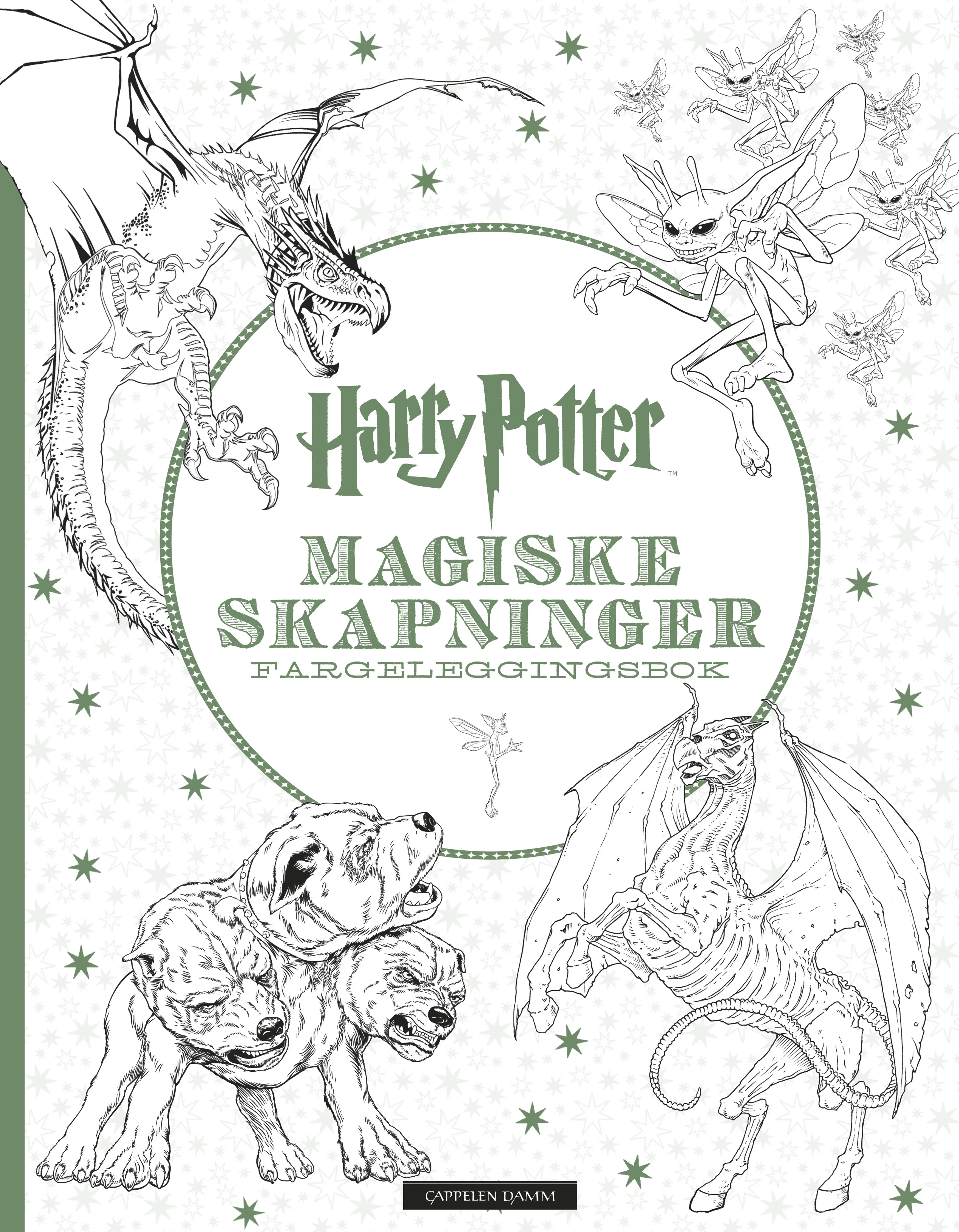 Omslag Harry Potter Magiske skapninger Fargeleggingsbok (Heftet)