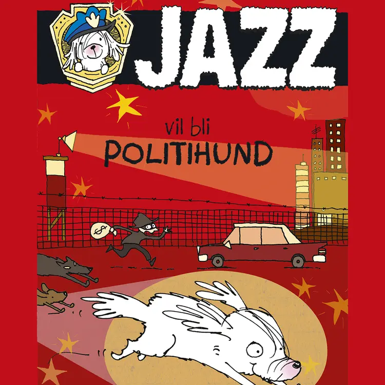 Omslag Jazz vil bli politihund av Lesley Gibbes (Lydbok)