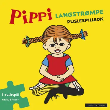 Omslag Pippi Langstrømpe Puslespillbok av Astrid Lindgren (Innbundet)