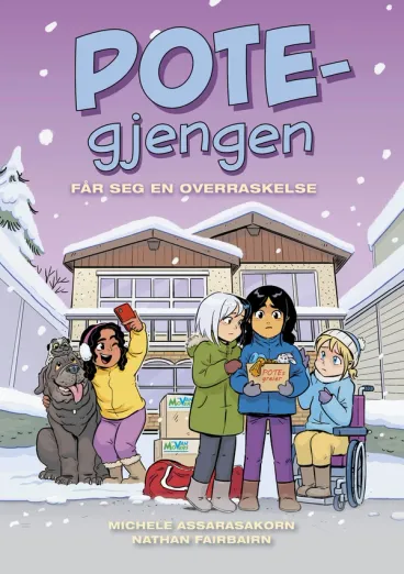 Omslag POTE-gjengen får seg en overraskelse av Michele Assarasakorn og Nathan Fairbairn (Innbundet)